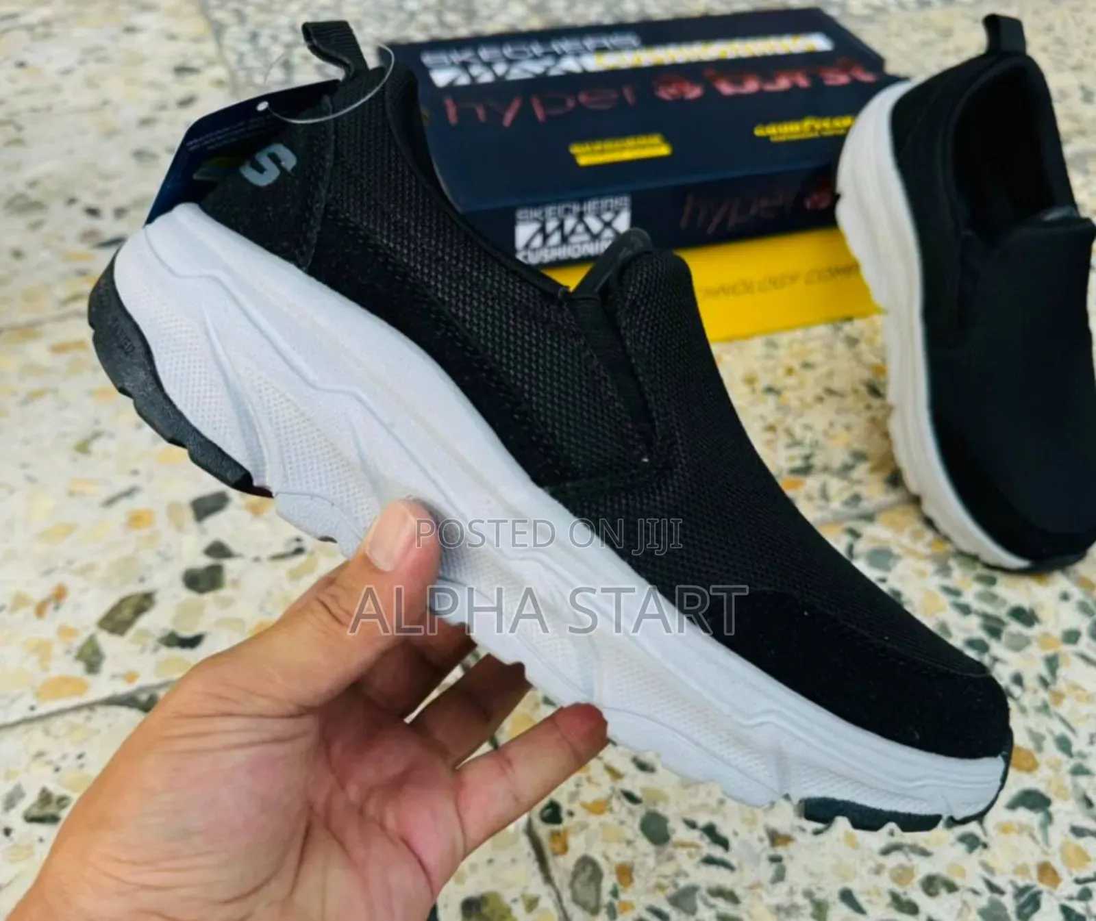 Skechers Hyper Burst Low Top Slip on Shoes