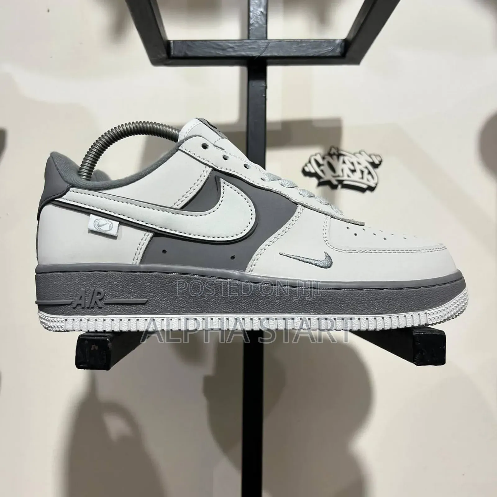  Nike Air Force 1 Low 07’ Swoosh “Dark Gray” WMNS Shoes