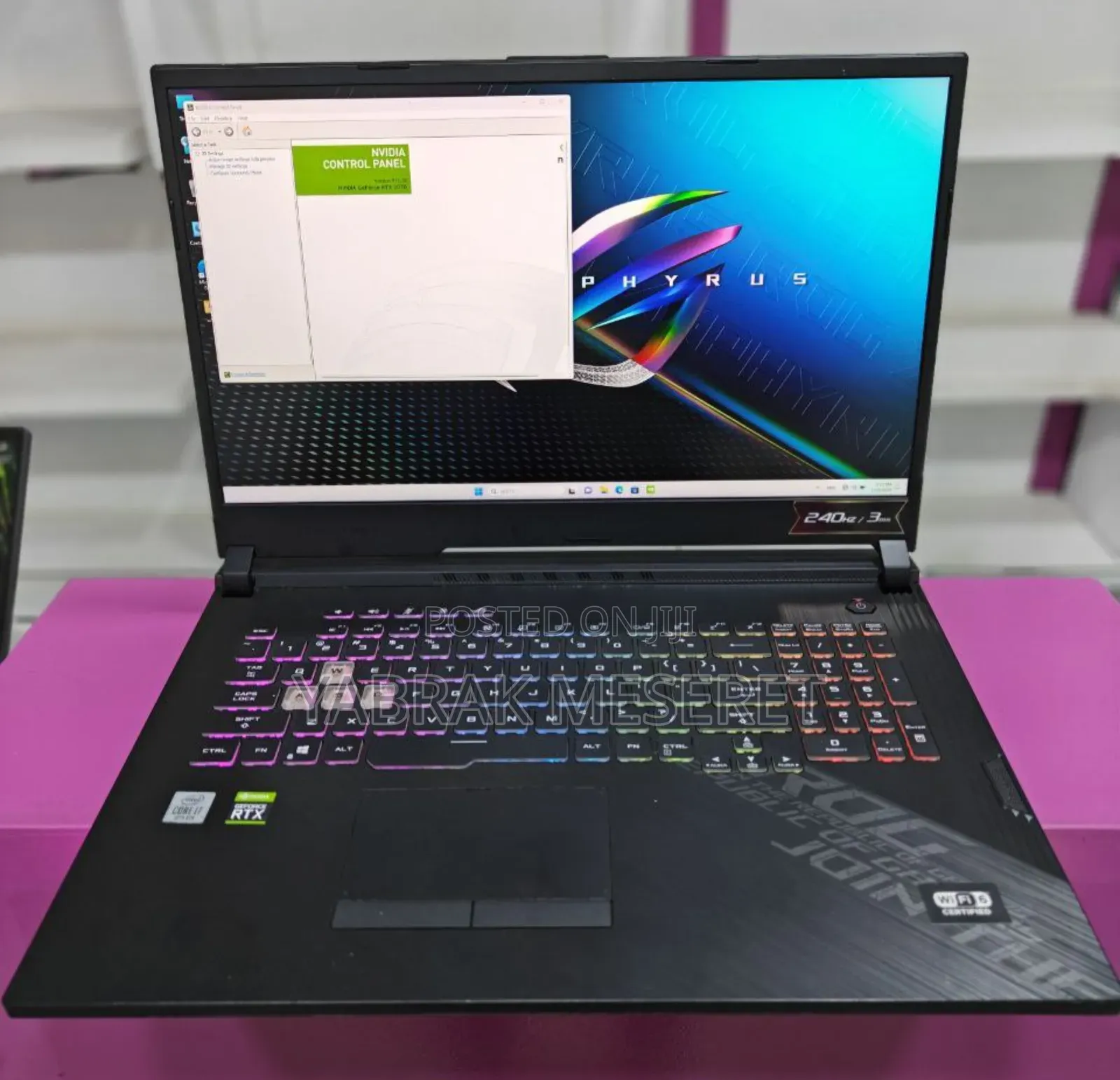 New Laptop Asus ROG Strix G17 16GB Intel Core I7 SSD 512GB