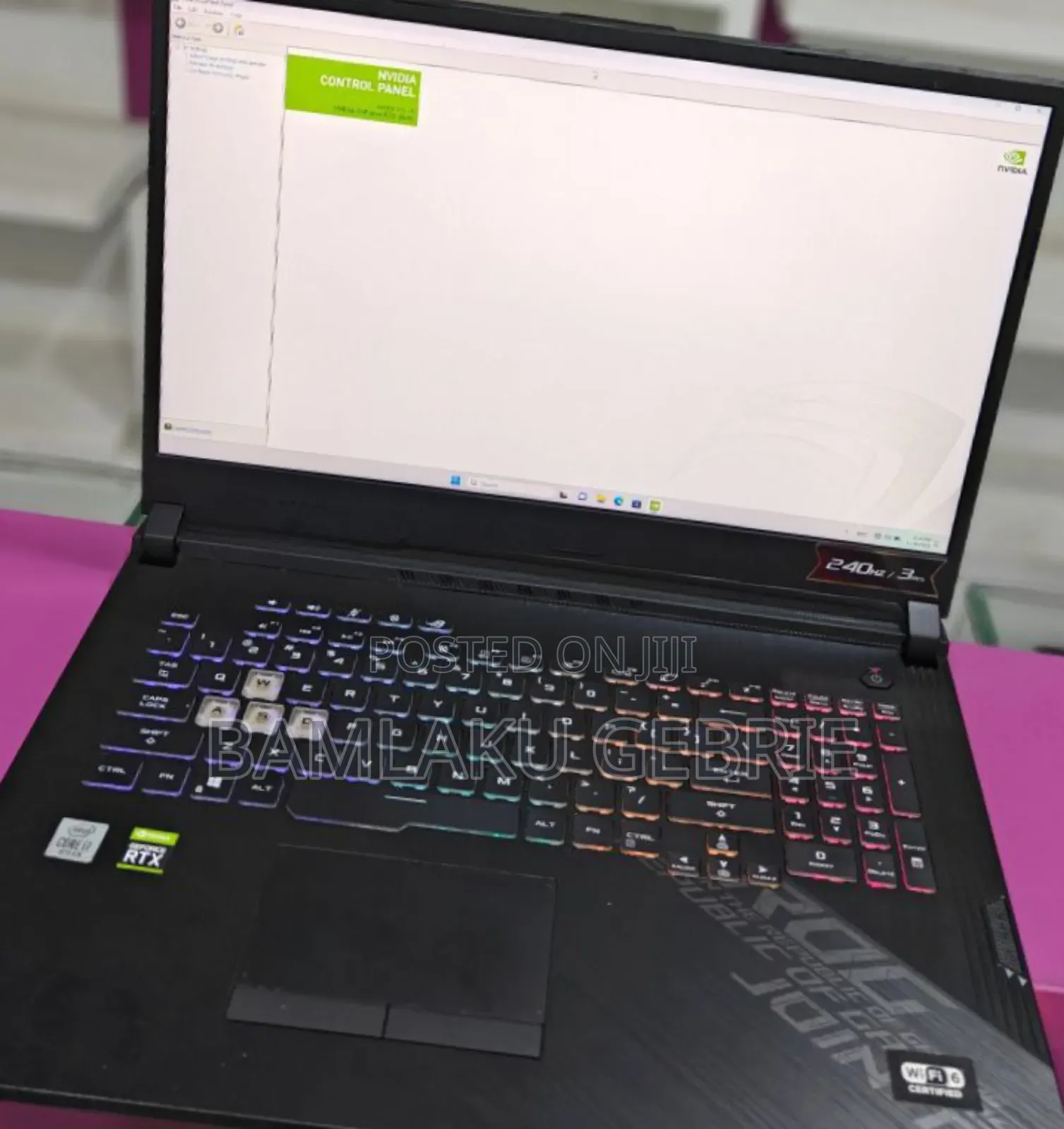 New Laptop Asus ROG Strix G17 16GB Intel Core I7 SSD 1T