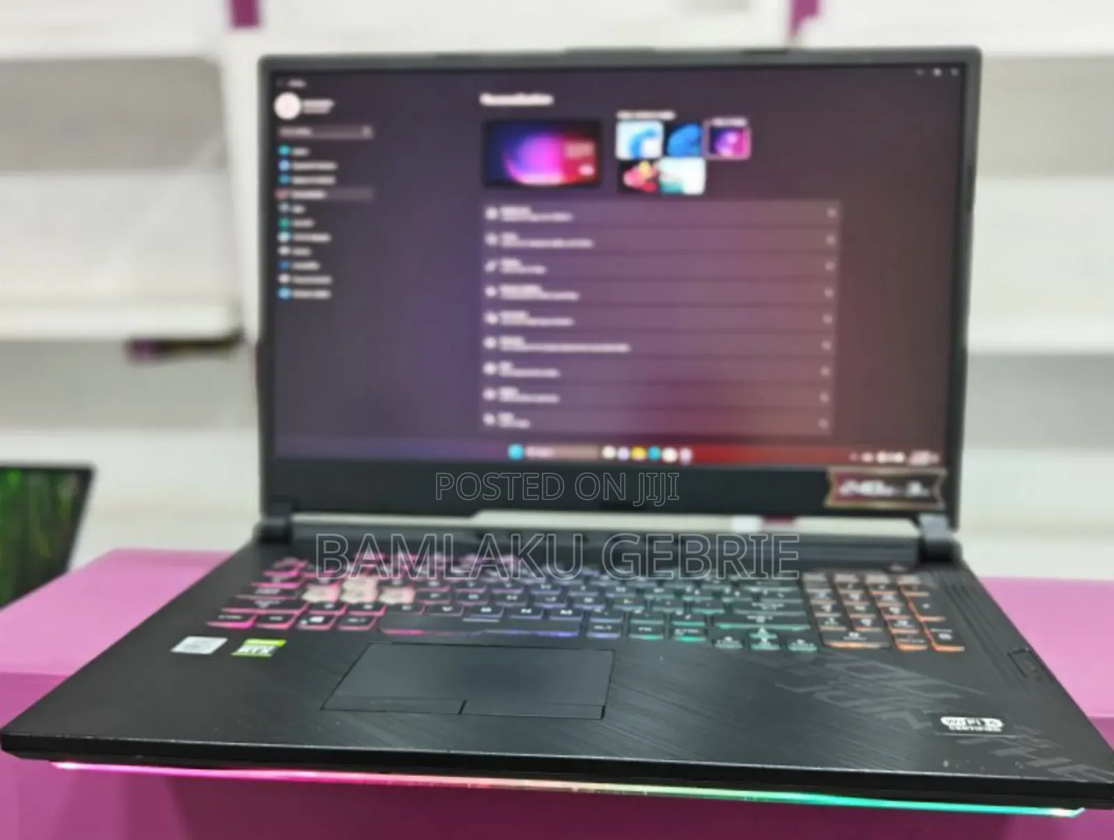 New Laptop Asus ROG Strix G17 16GB Intel Core I7 SSD 1T