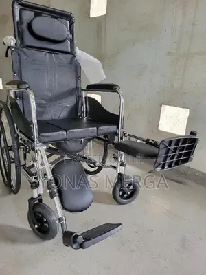 Toilet_wheelchair ፼77wheelchair∞(With Potty)Push-to-Lock