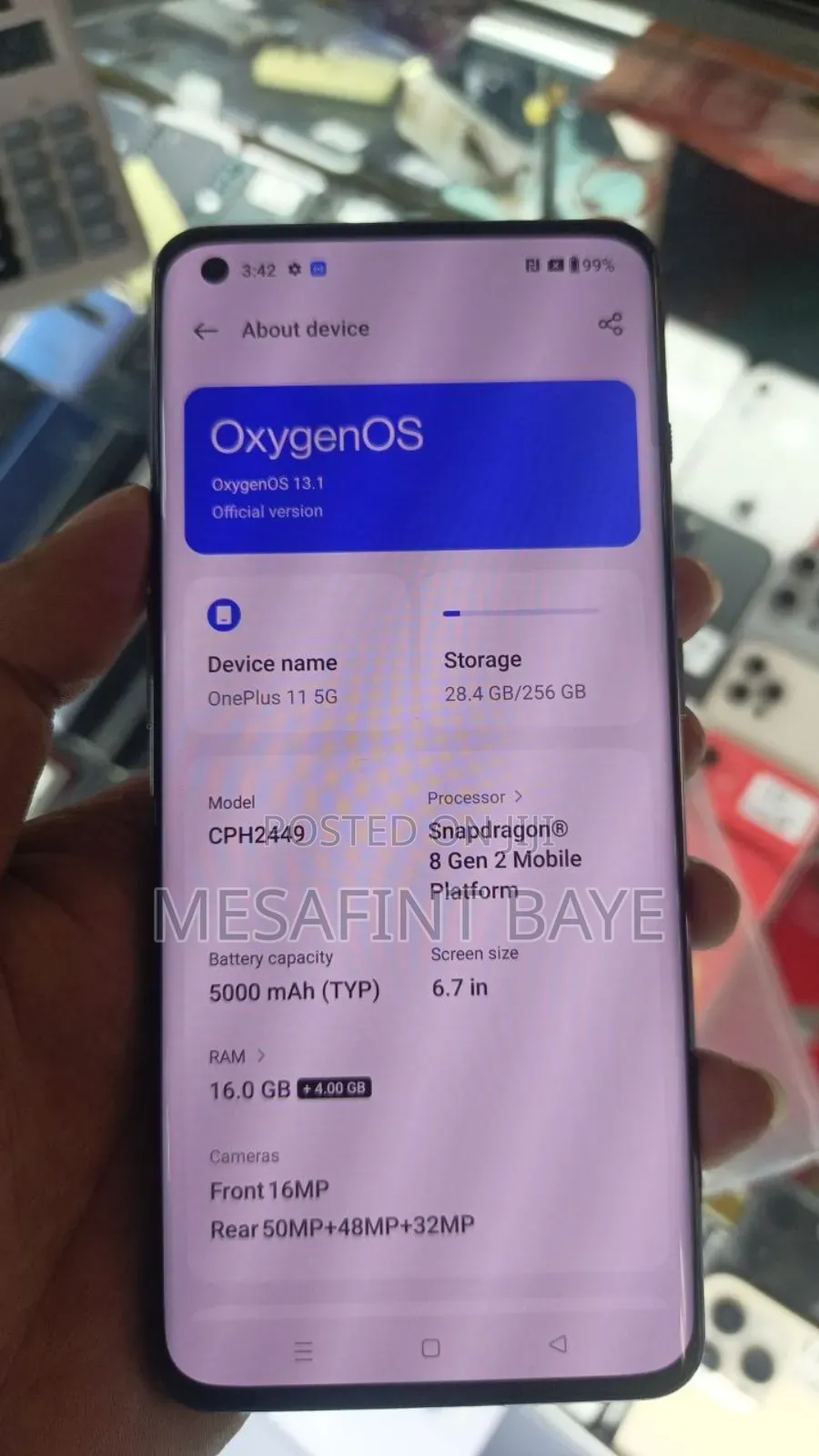 New OnePlus 11 256 GB Black