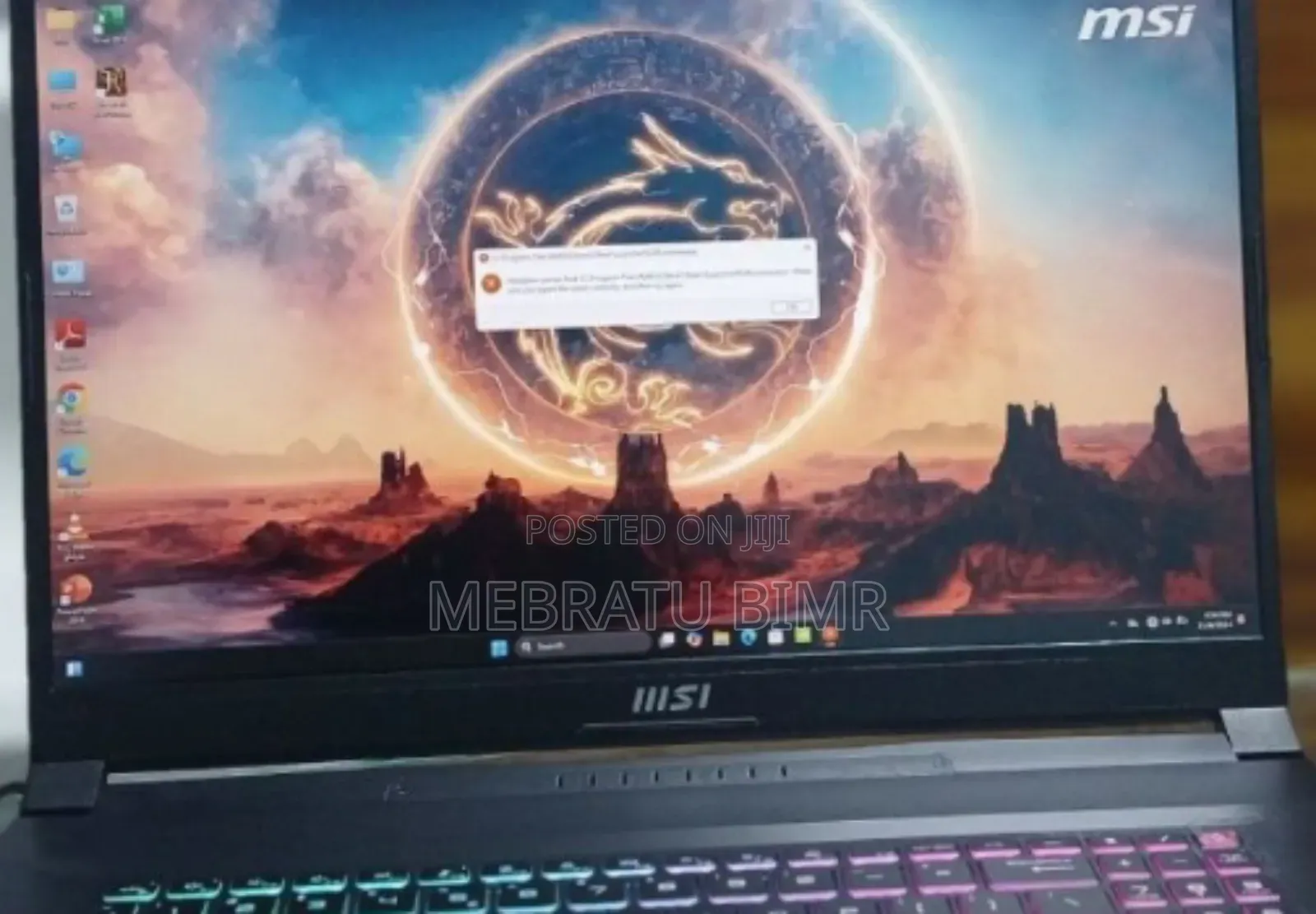 New Laptop MSI MSI Sword 17 16GB AMD Ryzen 7 SSD 1T