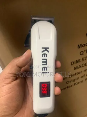 Kemei Rechargeable00 ምን ይህል ቻርጅ እንደቀረው የሚያሳይ(LCD Display