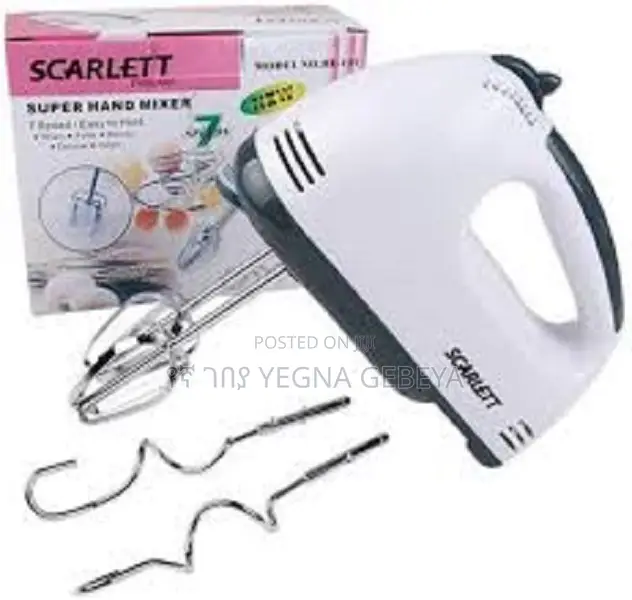 Scarlett He-133 Egg Hand Mixer 7 Speed