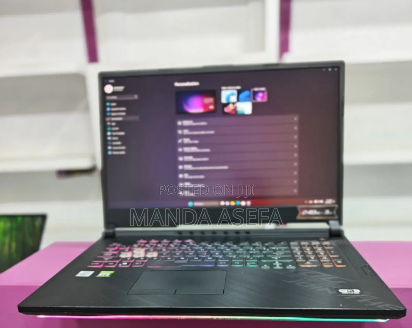 New Laptop Asus ROG Strix G17 16GB Intel Core I7 SSD 512GB