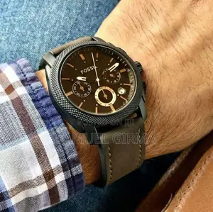 Photo - _Then Fossil Machine Chronograph Analog Black Ion Watch