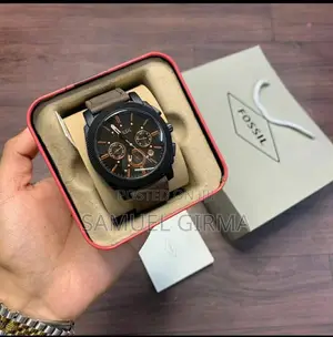 _Then Fossil Machine Chronograph Analog Black Ion Watch