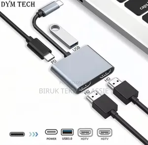 Photo - 4 in 1 Usb C Hub Dual Hdmi ,Usb 3.0 Pd