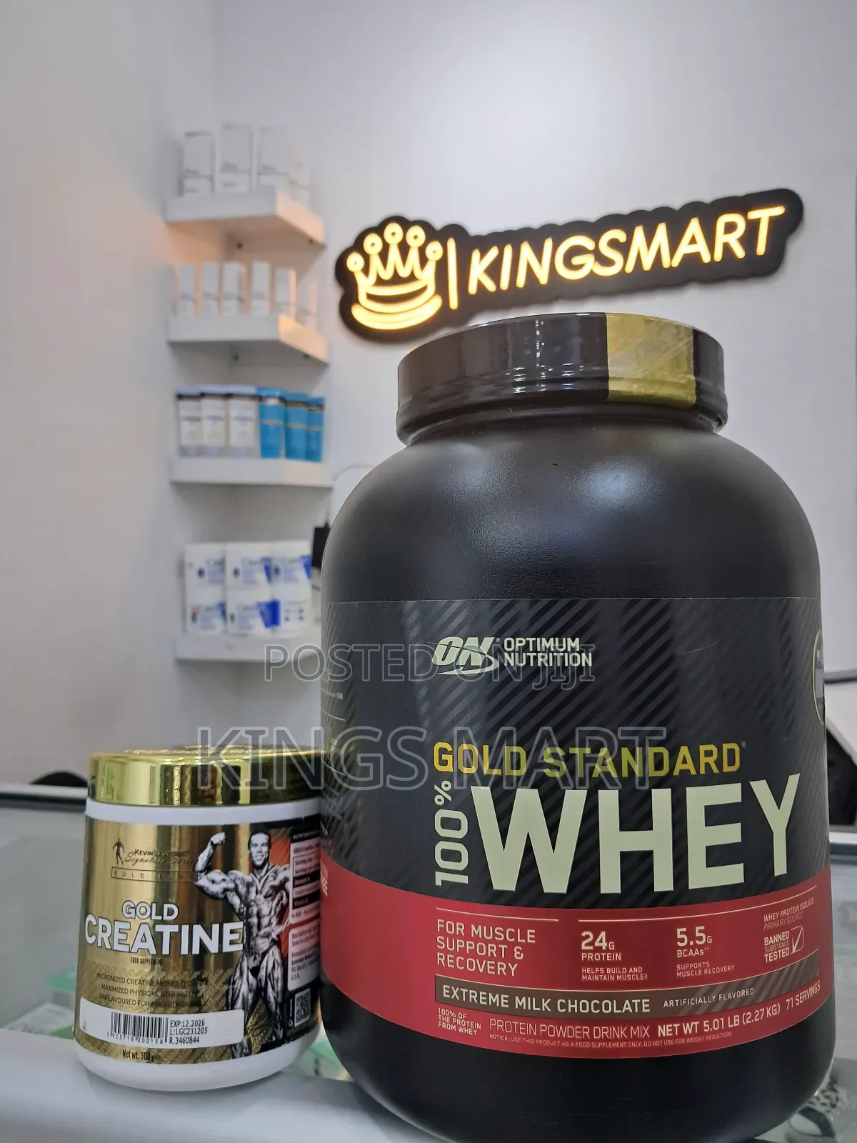 Supplements Gold Standard Whey Protein + Gold Creatine