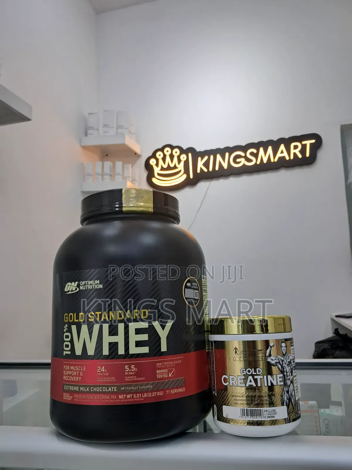 Gold Standard Whey Protein Powder + Gold Creatinemonohydrate