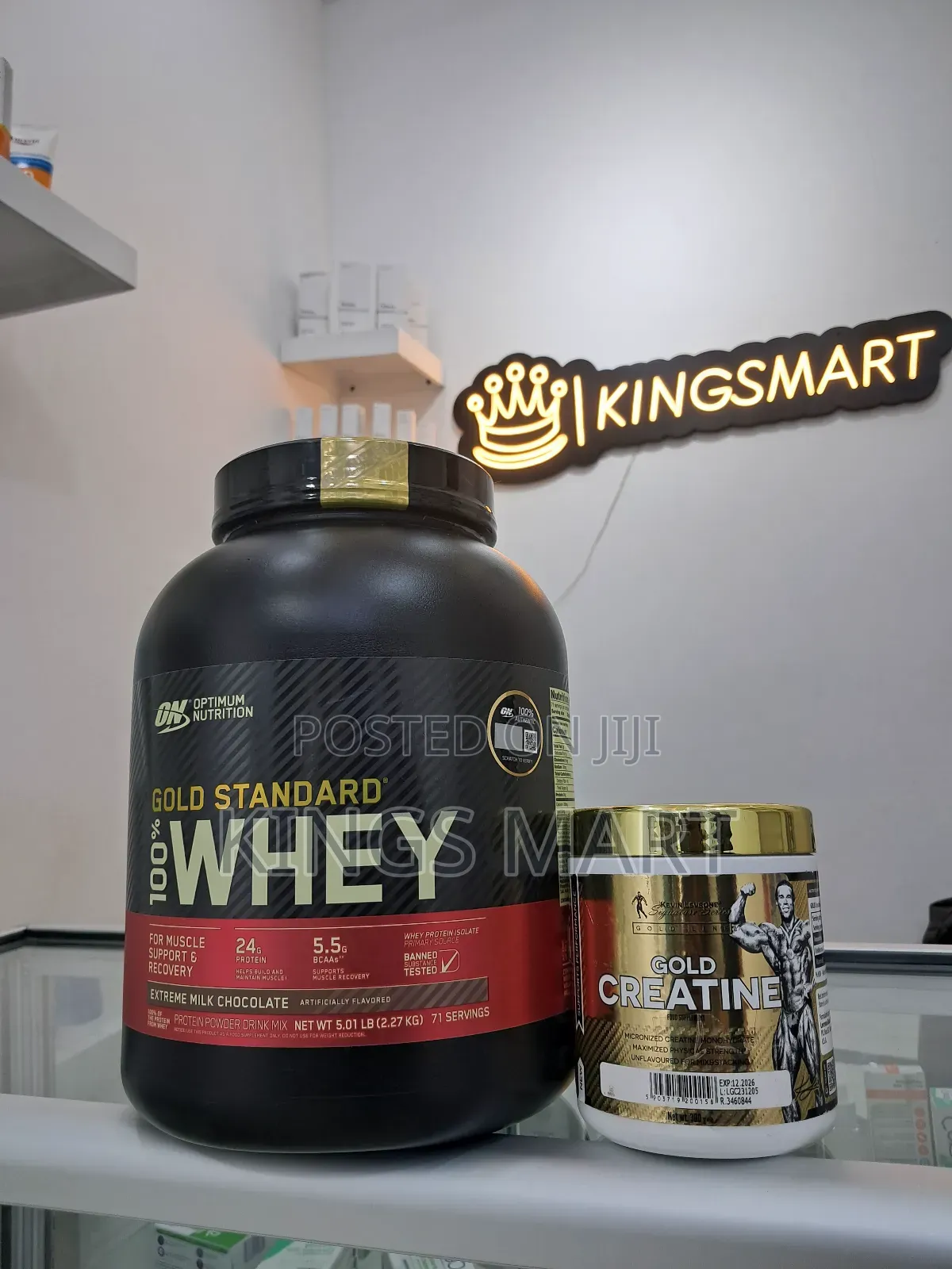 On Gold Standard Whey Protein Gold Creatine Monohydrate