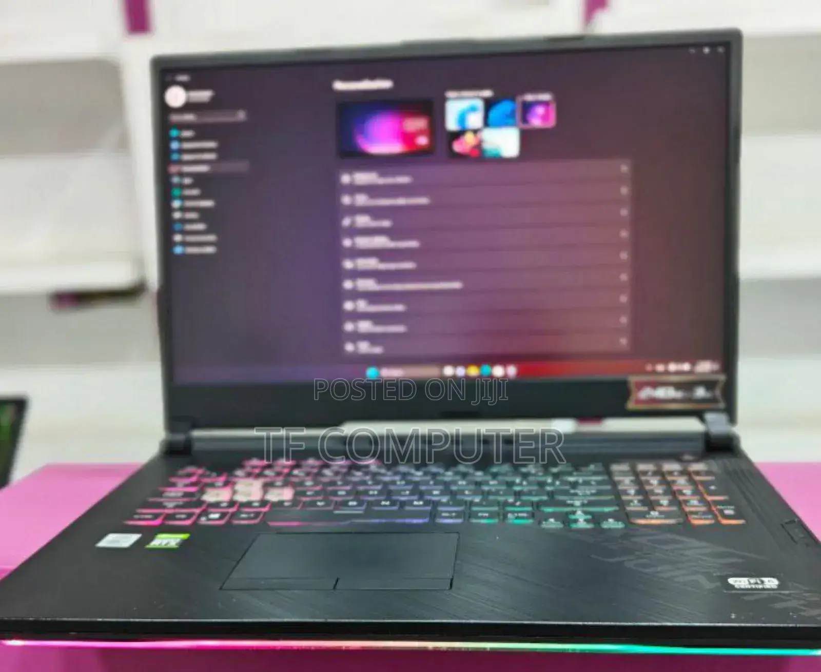 New Laptop Asus ROG Strix G17 16GB Intel Core I7 SSD 1T