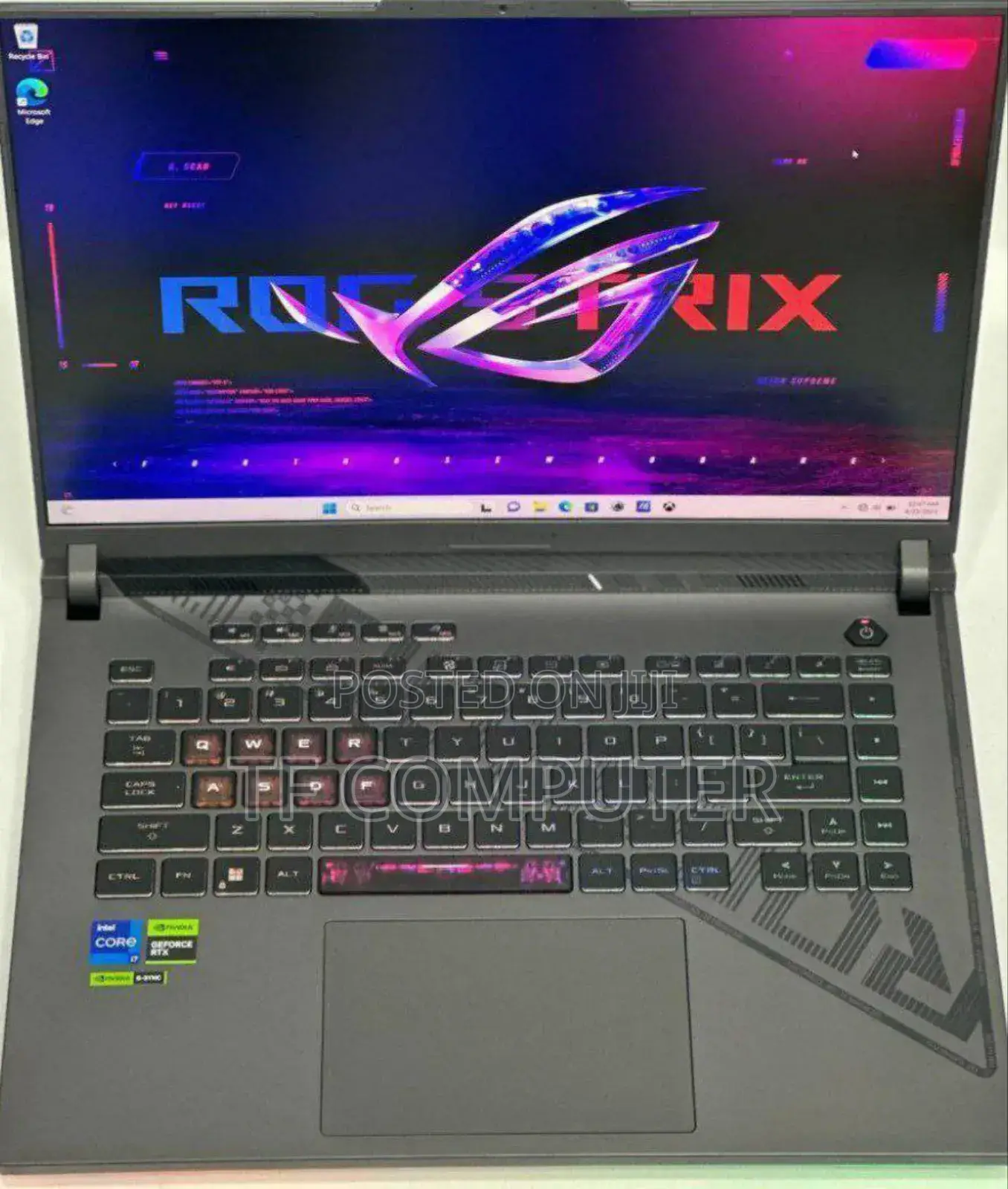 New Laptop Asus ROG Strix G16 G614 16GB Intel Core I7 SSD 1T