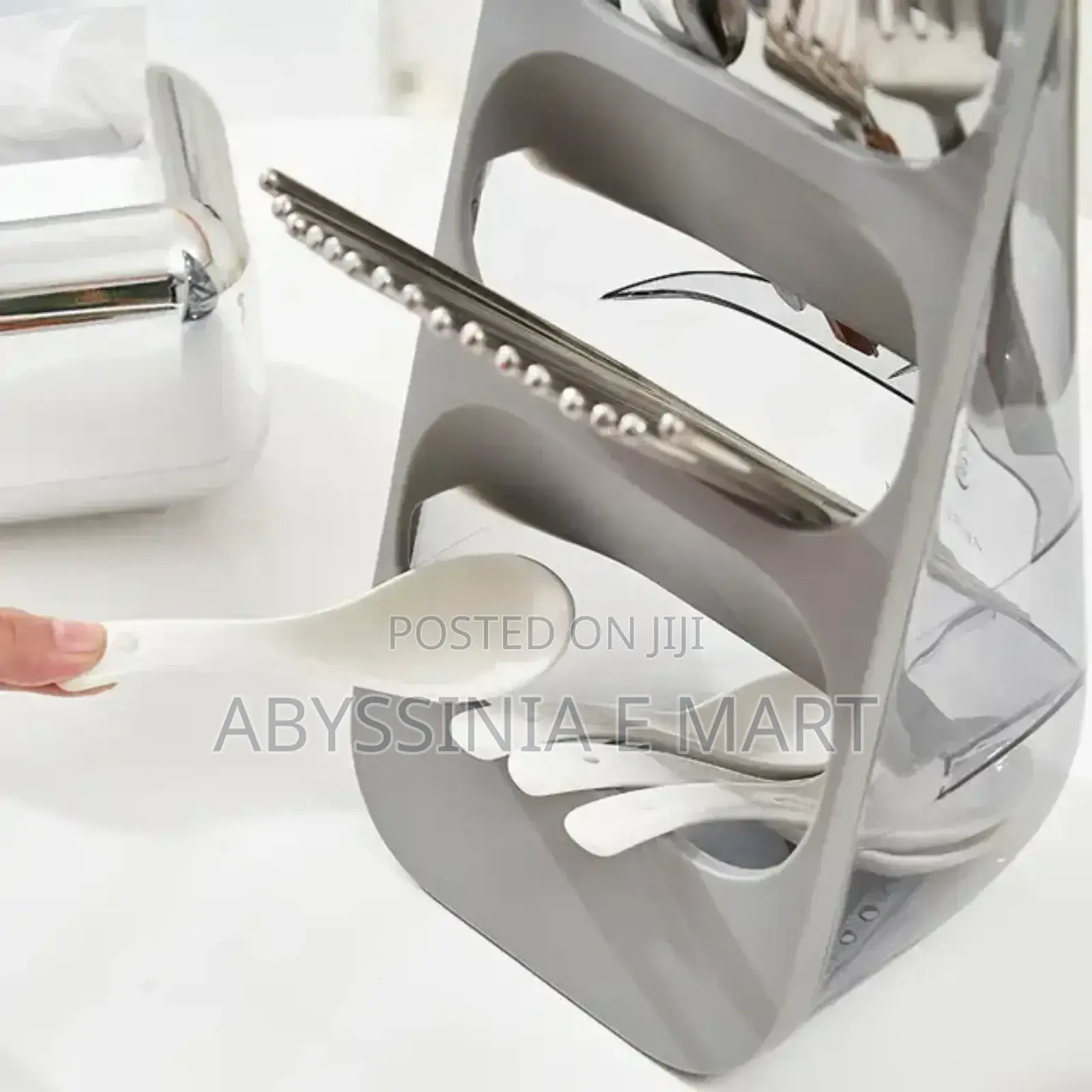 3 Layers Utensils Rackማንኪያወችን በአግባቡ ለማስቀመጥ ምቹ