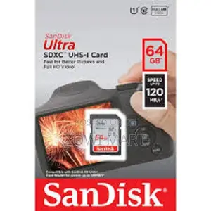 Sandisk 64GB Ultra SDXC UHS-I Memory Card