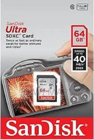 Photo - Sandisk 64GB Ultra SDXC UHS-I Memory Card