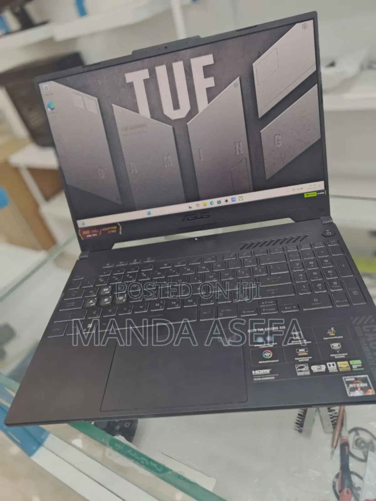 New Laptop Asus TUF Gaming A15 16GB AMD Ryzen 7 SSD 512GB