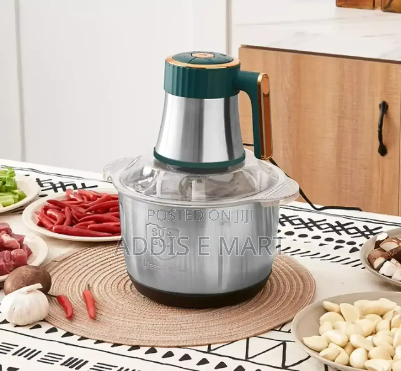 በኤሌክትሪክ የሚሰራ የሽንኩርት፣ የስጋ ፣የጨጓራ መፍጫ