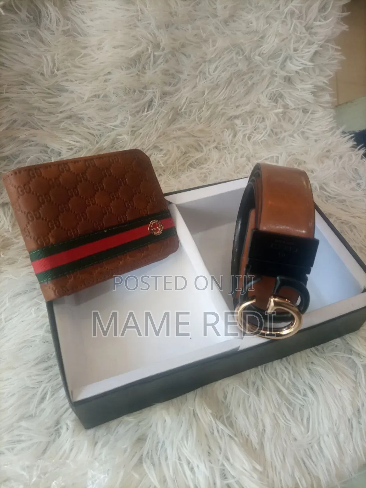 International Brands Wallet +Belt Combo