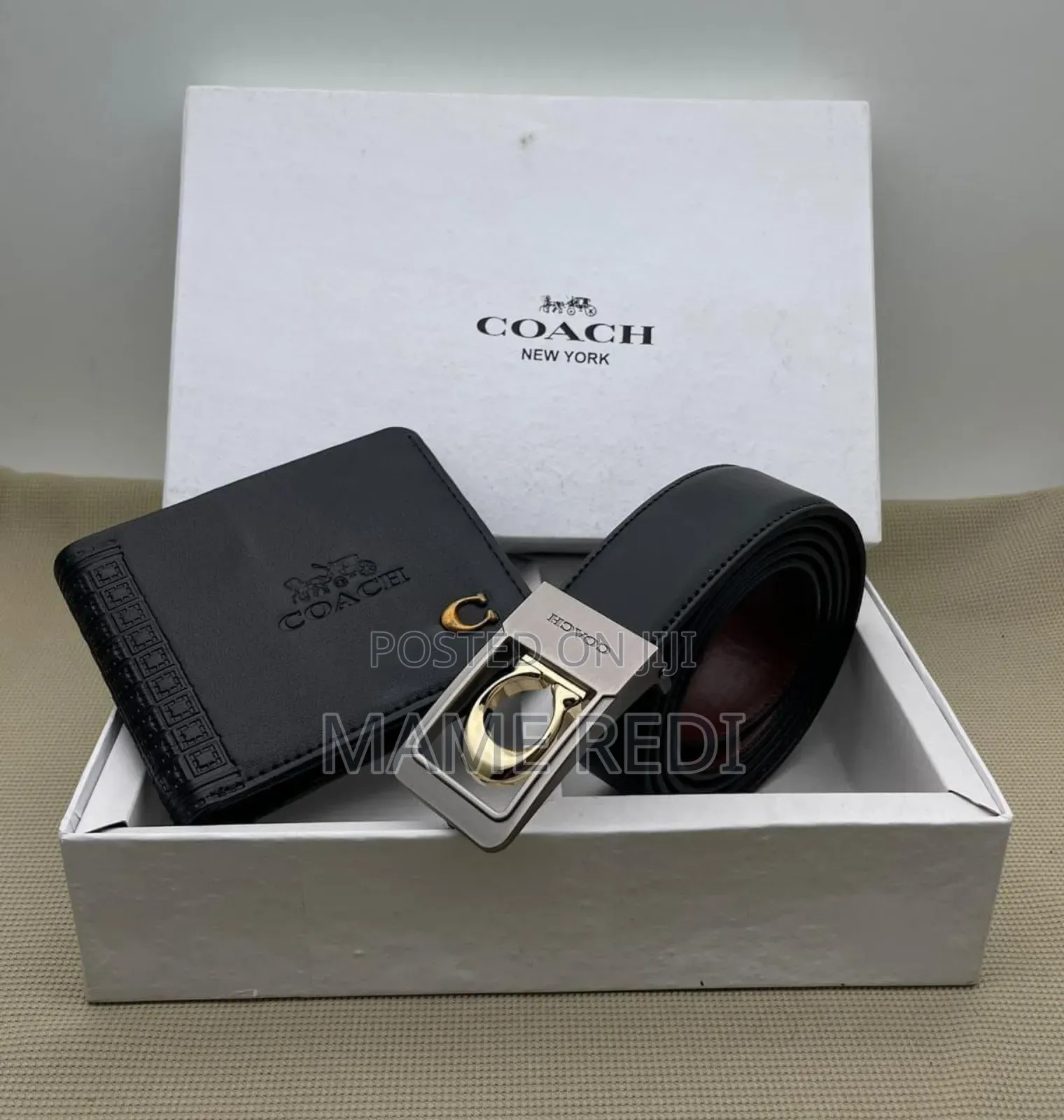 International Brands Wallet +Belt Combo