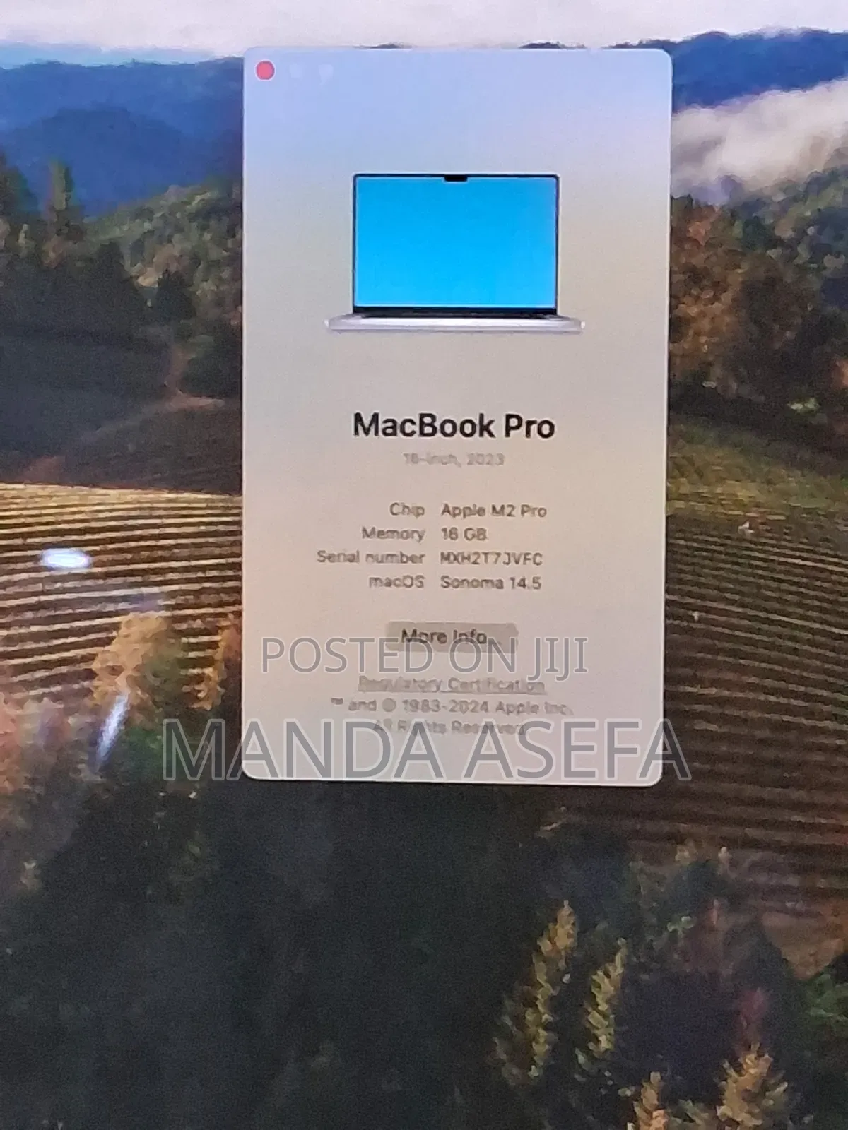 New Laptop Apple MacBook Pro 16GB Apple M2 SSD 1T