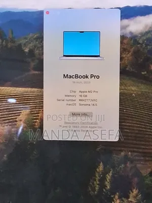 New Laptop Apple MacBook Pro 16GB Apple M2 SSD 1T