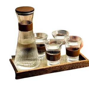 7pcs Glass Kettle Set1.4L የመያዝ አቅም ያለው ጆግ