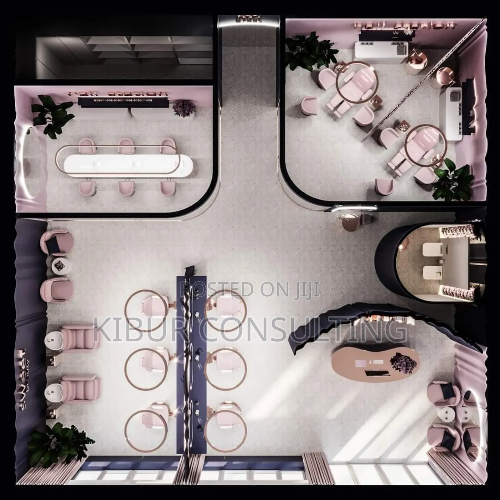 Women Beauty Salon Interior Design