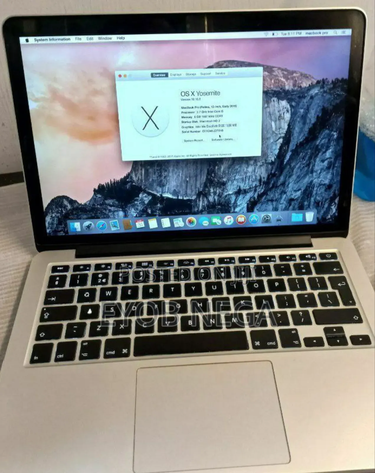 New Laptop Apple MacBook Pro 2015 8GB Intel Core I5 SSD 256GB