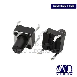 Photo - Tact Switch Through Hole Push Button