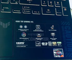 New Laptop Asus TUF Gaming A15 16GB AMD Ryzen 7 SSD 512GB