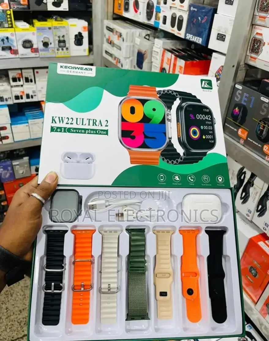KEQIWEAR Germany 7 Straps SMART Watch With Airpods