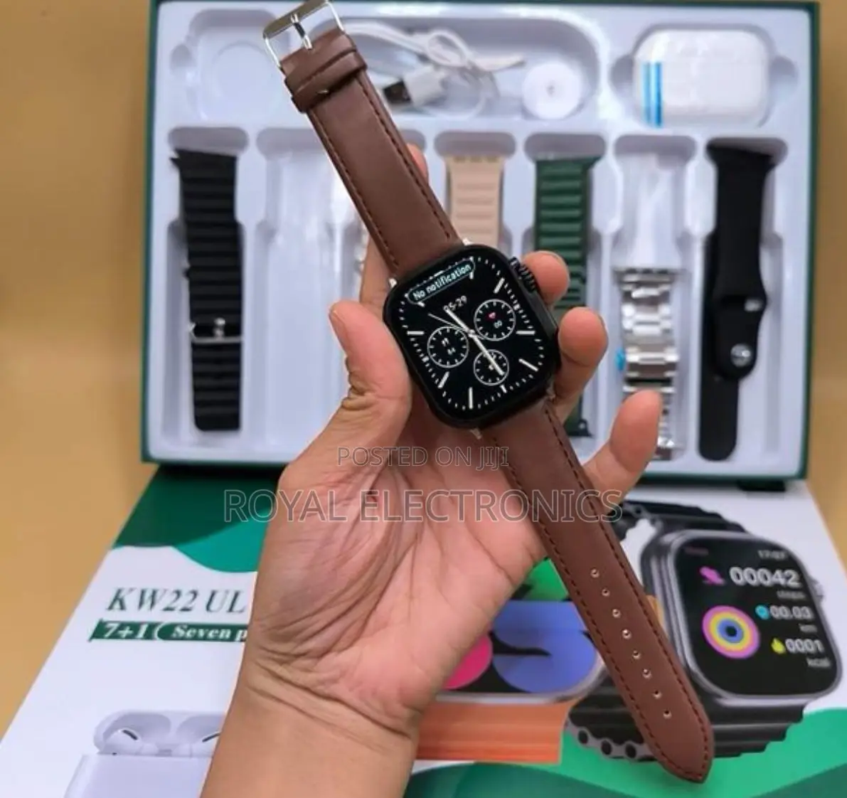 Original Keqiwear Germany 7 Straps + Airpods Smart Watch
