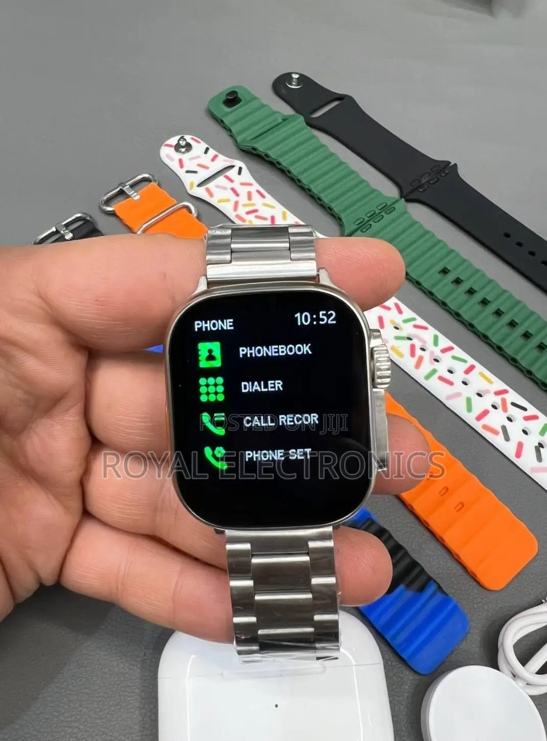 Original Wisme 7 መቀያየሪያ ያለው + Airpods ያለው Smart Watch