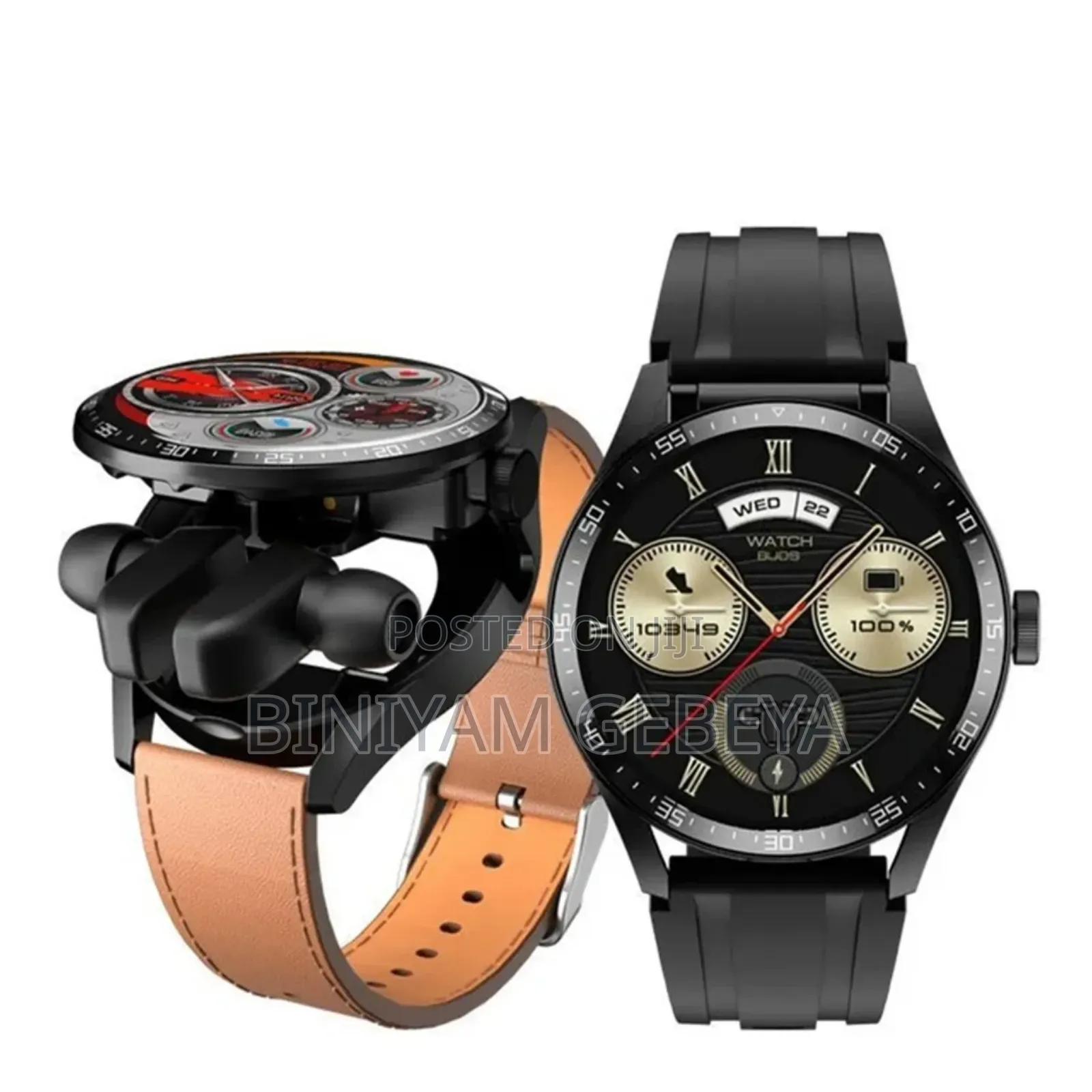 የራሱ Earbud ያለው Hainoteko Rw-37 Smart Watch Camera Control