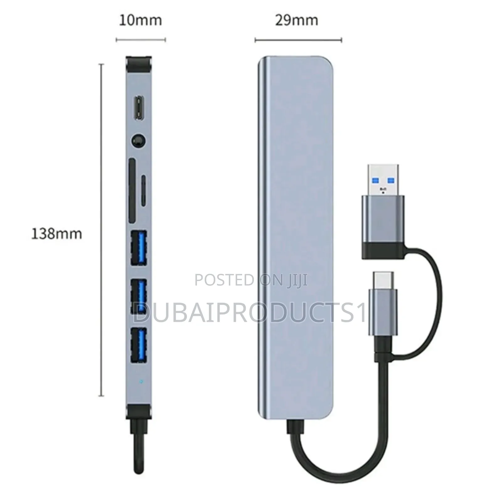 8-in-1 Multi-Functional Aluminum Alloy Computer Phone