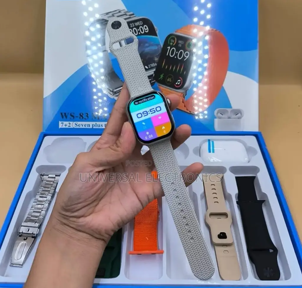Original Wisme Series 9 7 መቀያየሪያ እና Airpods ያለው Smart Watch