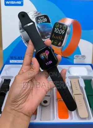 Original Wisme Series 9 Smart Watch With 7 Straps Airpods