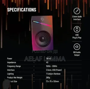 Porodo Gaming Stereo Speakers