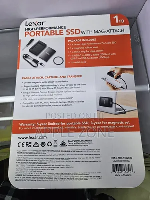 Lexar 1tb Portable SSD With Mag-Attach