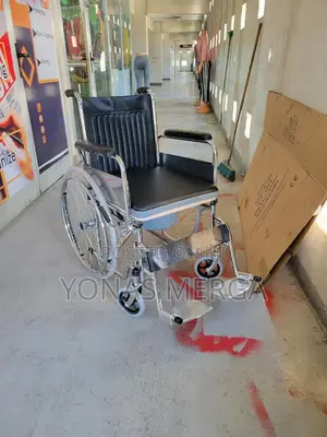 Commode Wheelchair¥ትራንፖርትwheelchair፲steel Brake Fast Conveni