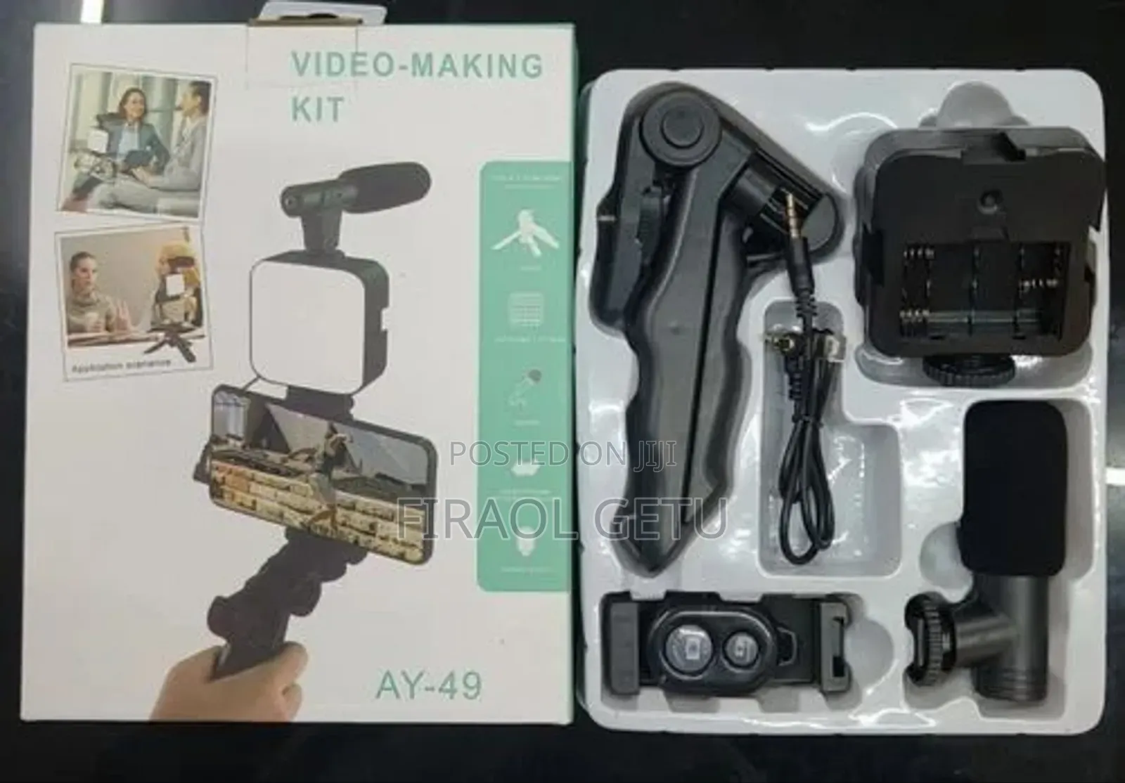Ay-49 Video Making Vloging Kit With Microphone