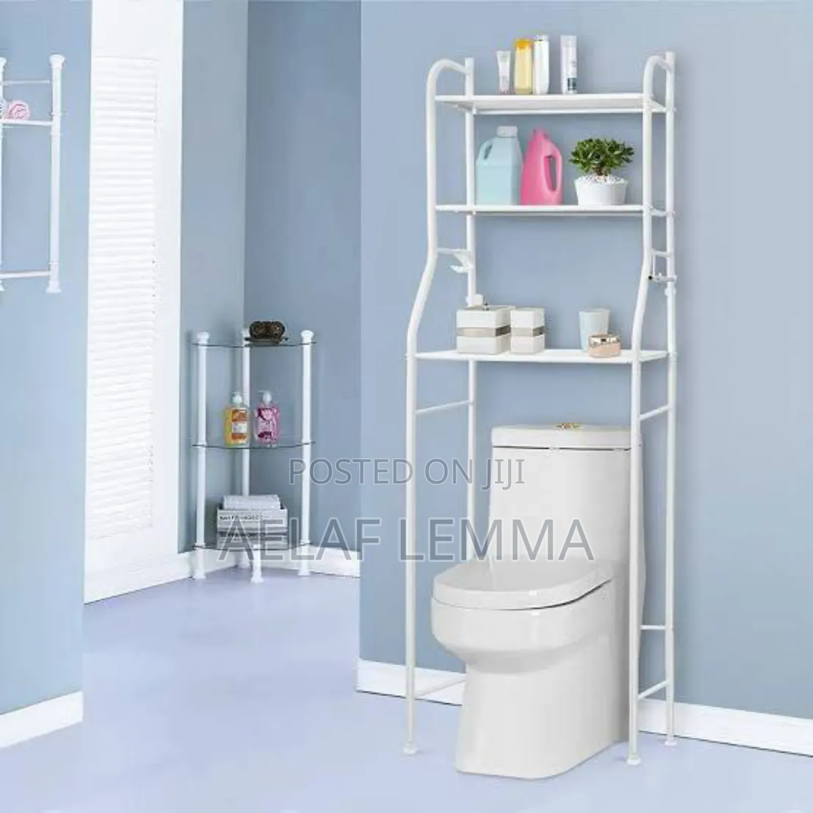 Over Toilet WC Rack ትልቁ Size ሙሉ በሙሉ ብረት