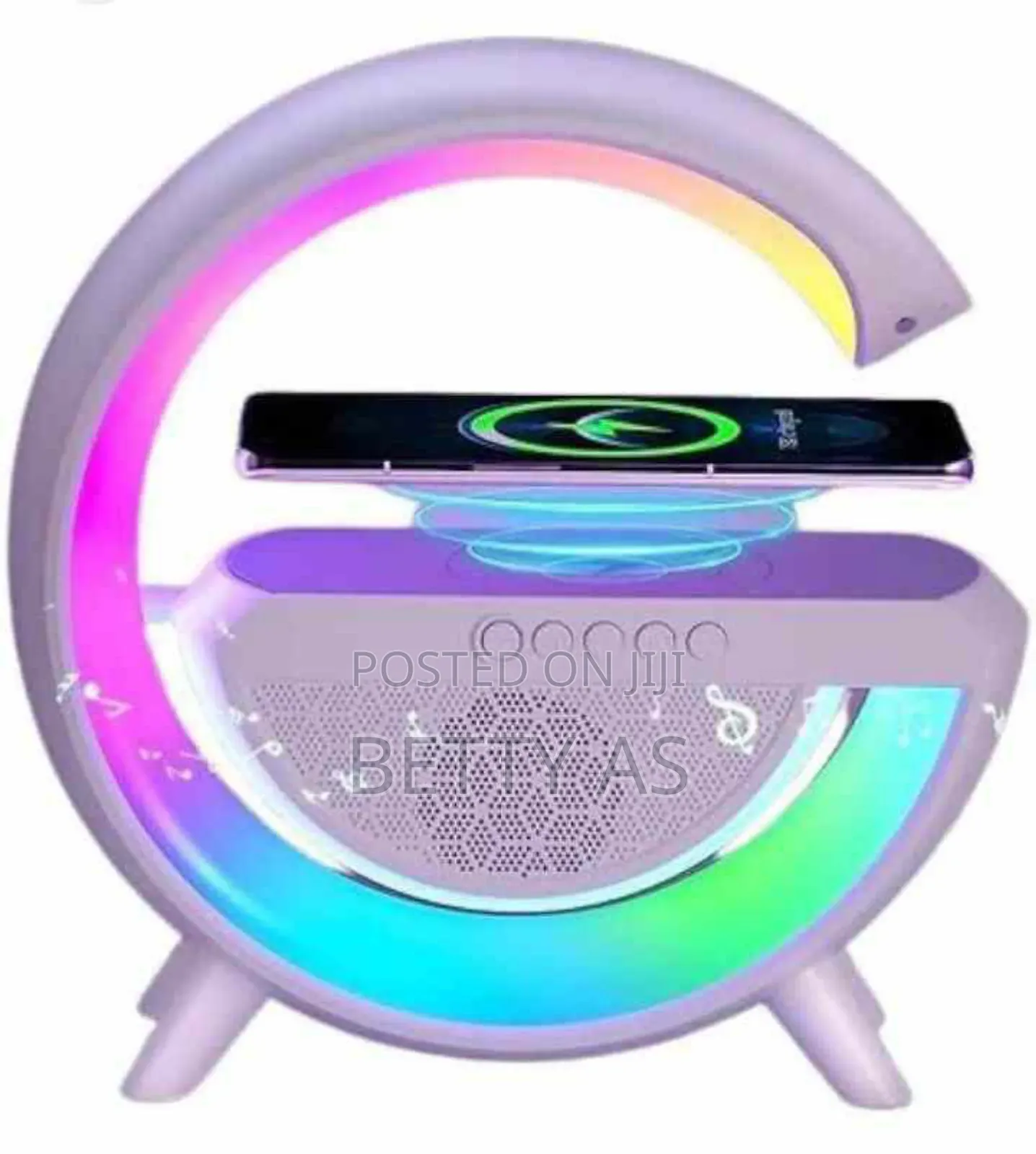 Led Wireless Charging Speaker With Bluetooth Speaker
