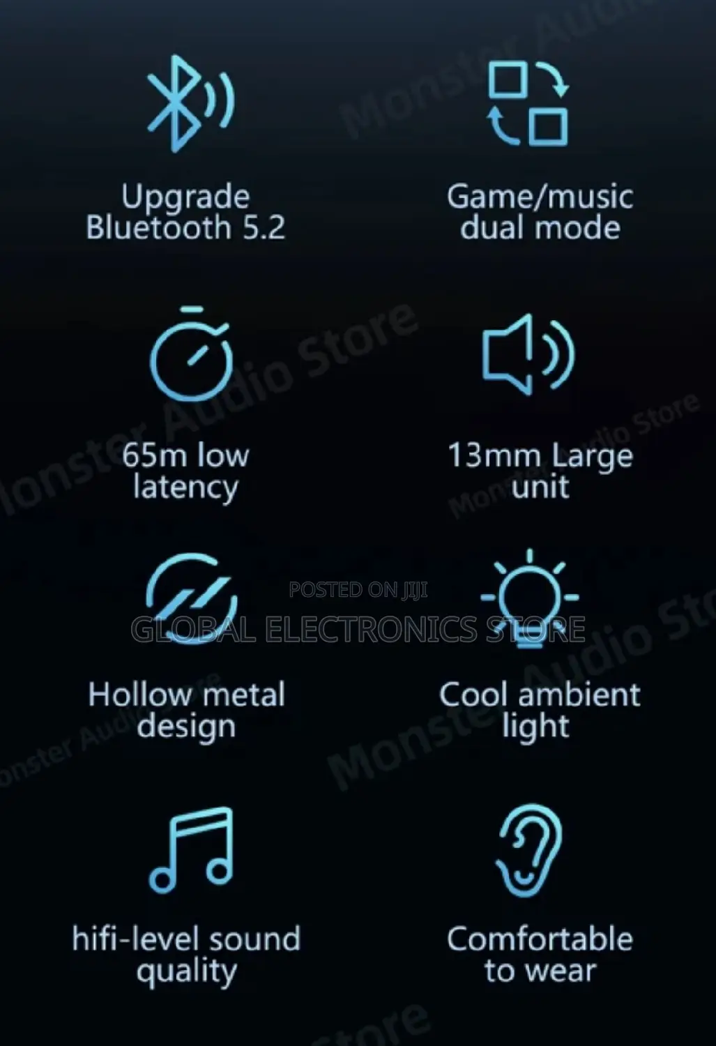 Monster Bluetooth 5.2 Wireless Noise Reduction Headset