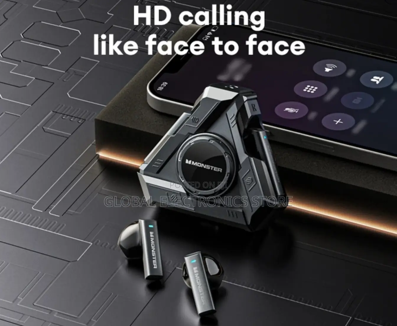 Monster Fingertip Gyroscope HD Call Headsets Low Latency