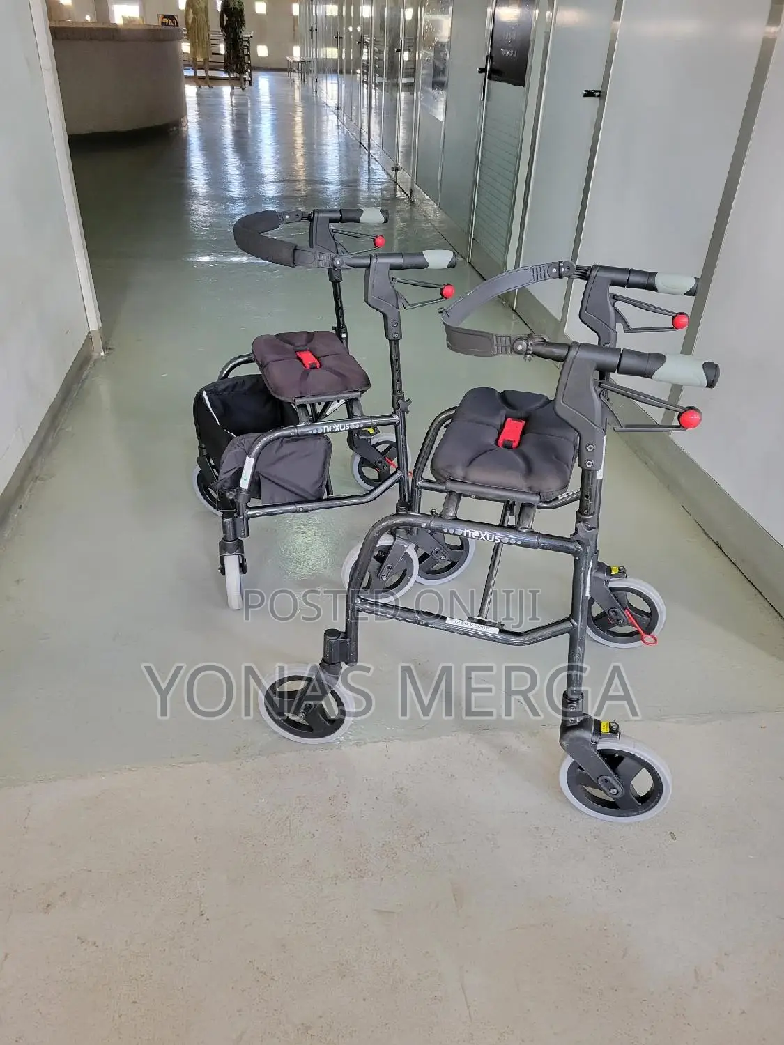 Folding Walker04wheeled With Brake~Drive Medical157bl4 Wheel