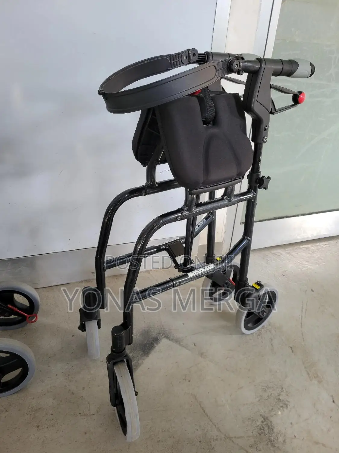 Adjustable-Height Walker Backrest /Back Under Seat Walker